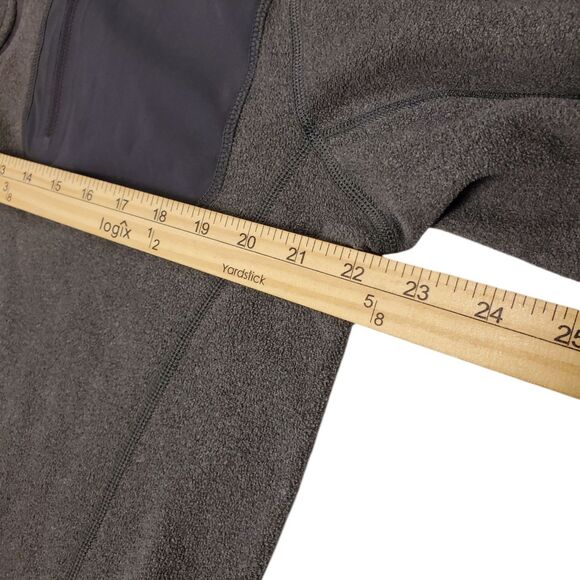 THE NORTH FACE Jacket Mens Medium Gray Fleece 1/4 Zip Pullover Outdoor Hiking - Picture 4 of 9